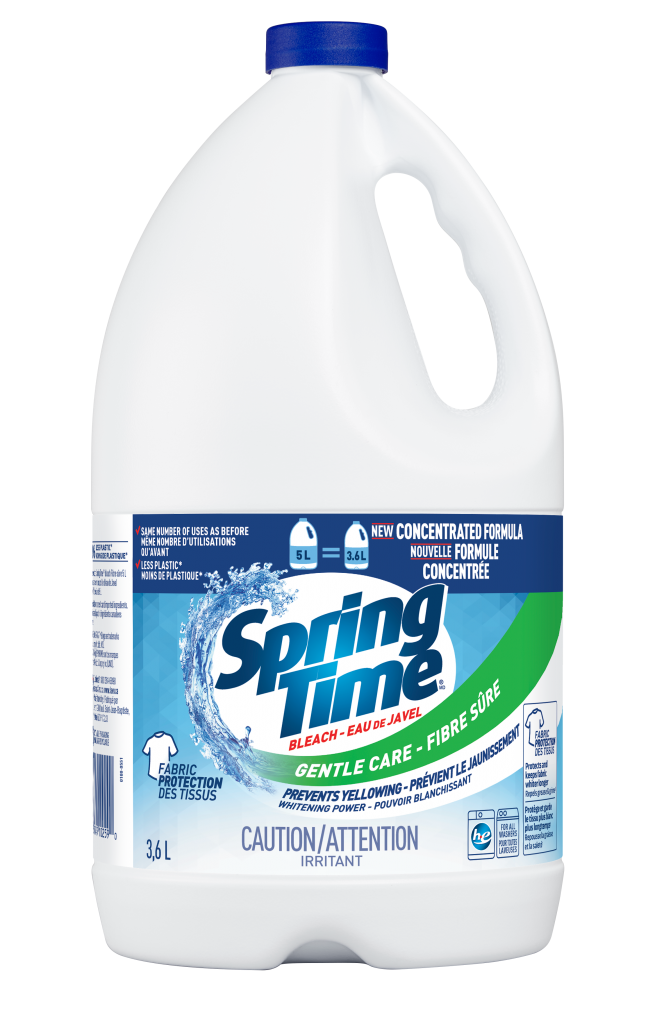 Springtime detergent and bleach products Springtime